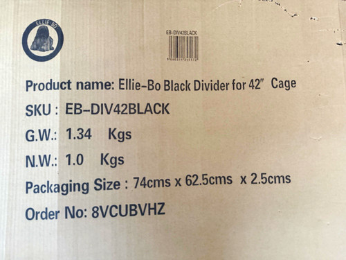 Ellie 42in steel crate - ellie-bo,